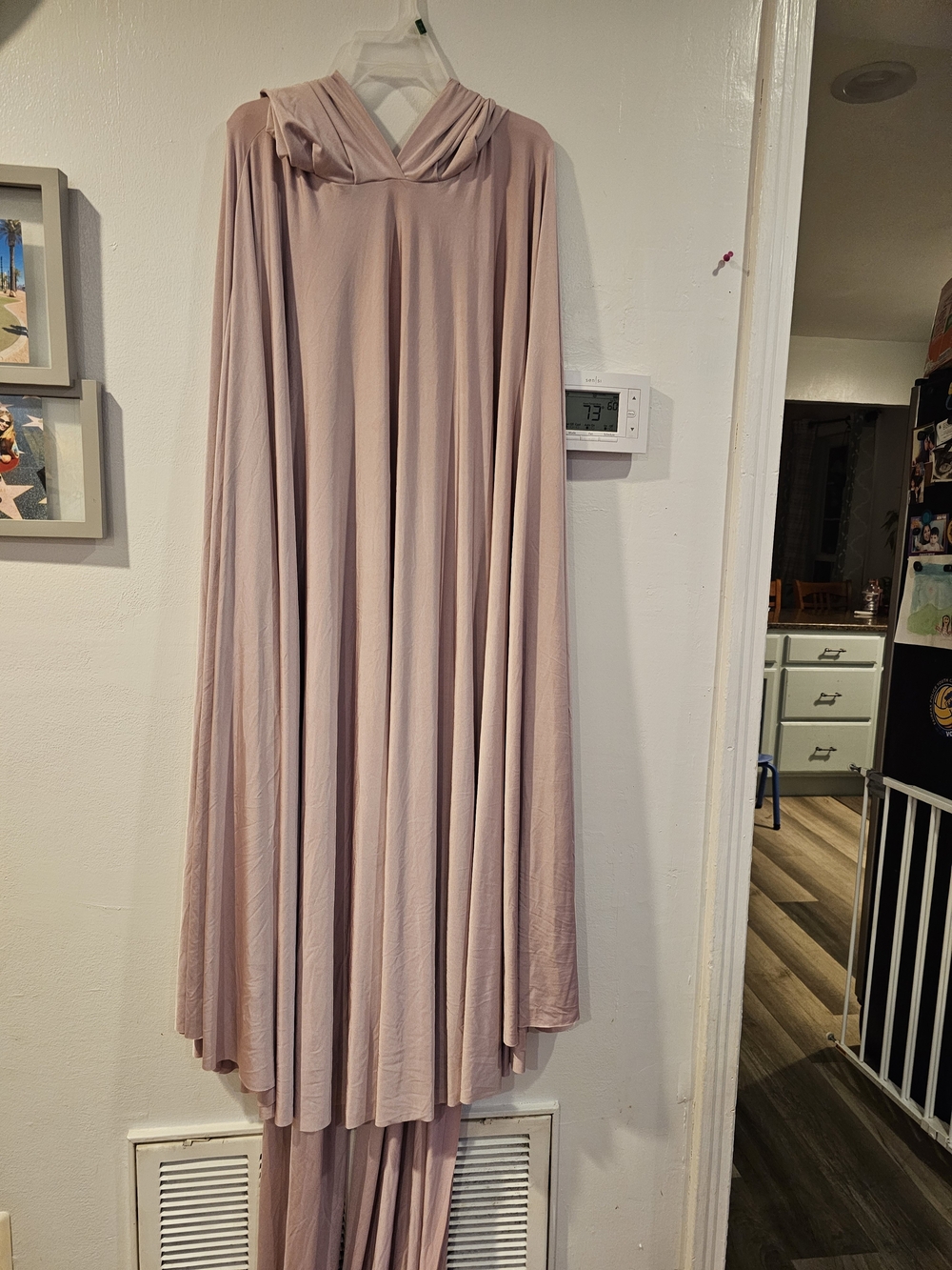 Windsor Dusty Rose Maxi Skirt with Draped Waist